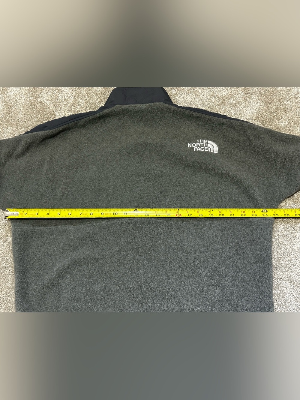 The North Face Women’s Snap-T Fleece Pullover Jacket Gray Black Size Medium - Picture 7 of 8